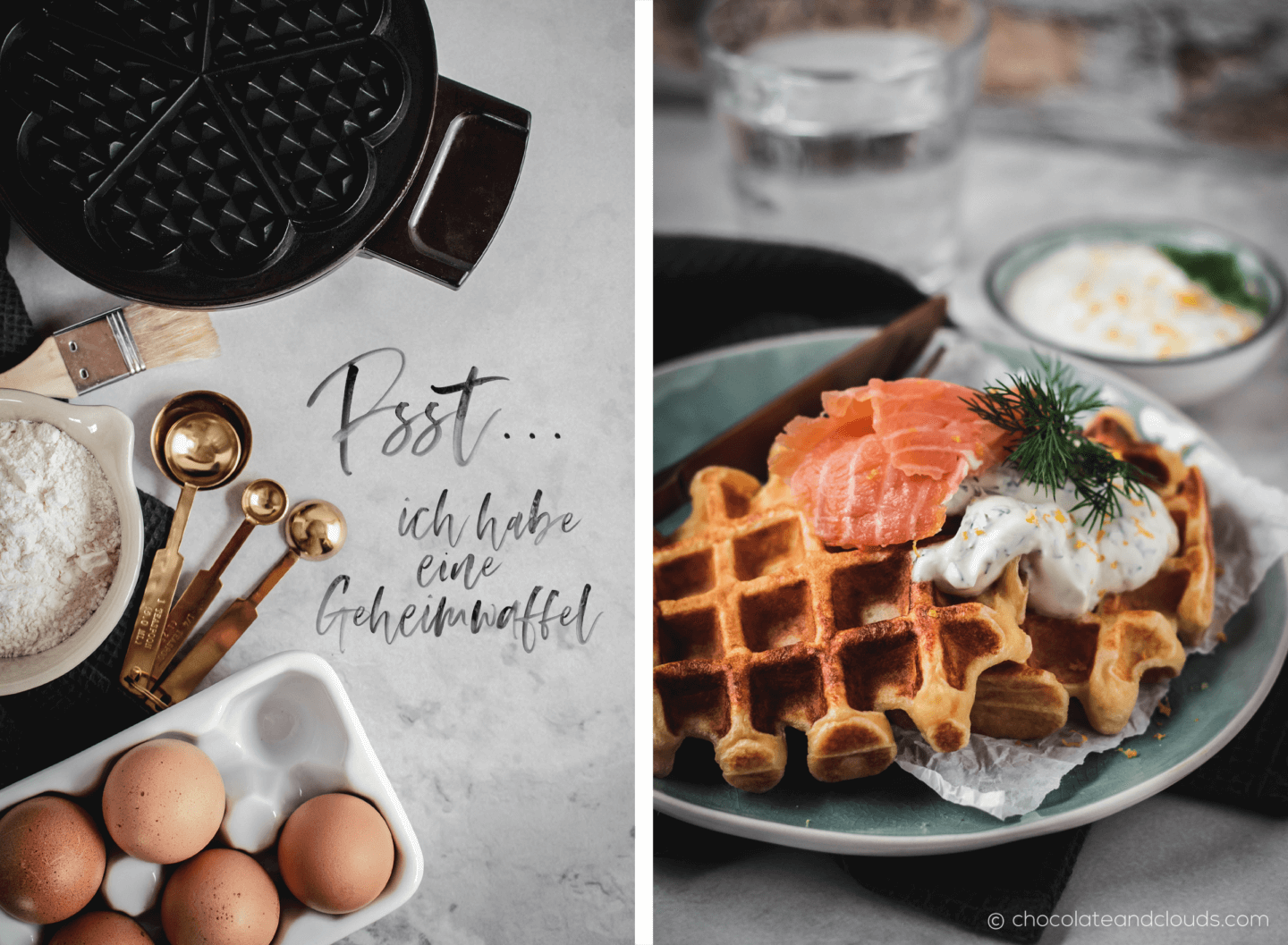 kartoffel waffel mit lachs und dill creme rezept