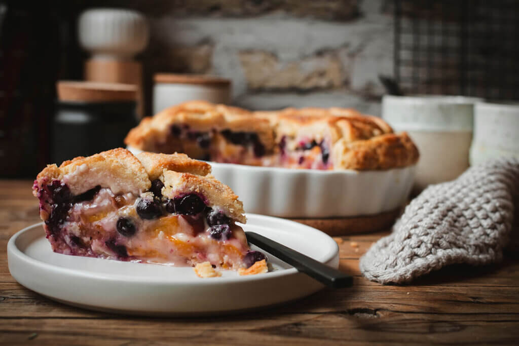 Peach Blueberry Pie Rezept
