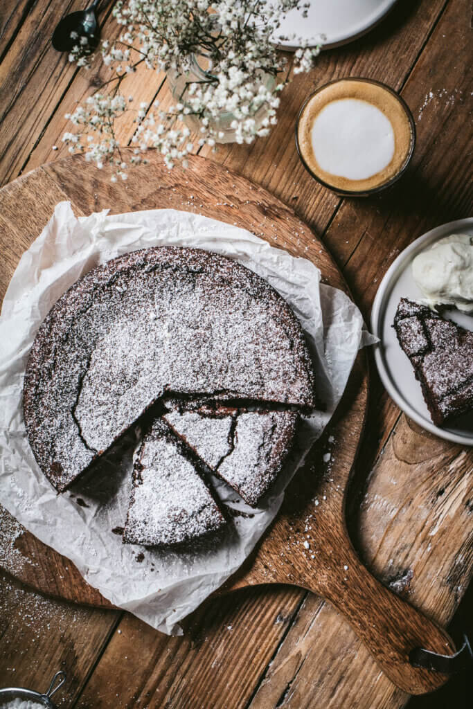 Kladdkaka - schwedischer Schokoladenkuchen Rezept