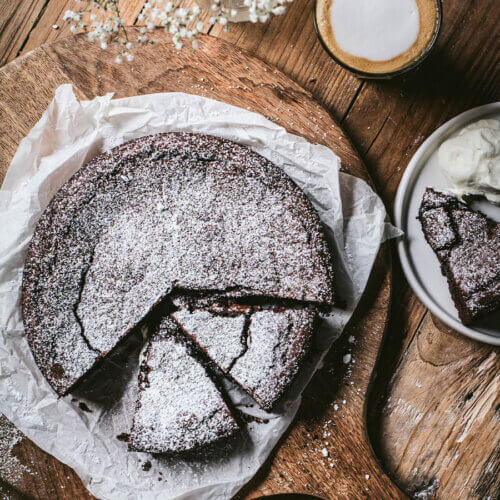 Kladdkaka - schwedischer Schokoladenkuchen Rezept
