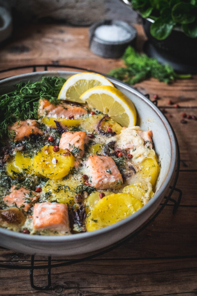 Lohilaatikko - finnischer Lachsauflauf Rezept