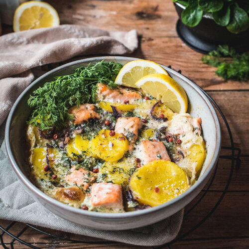 Lohilaatikko - finnischer Lachsauflauf Rezept